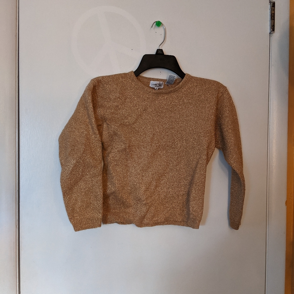 Vintage Golden Glittery Sweater